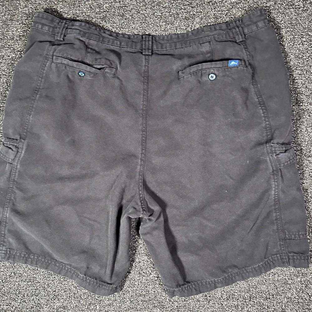 Tommy Bahama Relax Mens 40 Cargo Shorts Black Cotton Blend